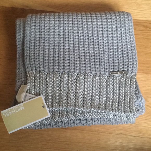 MICHAEL Michael Kors Accessories - Michael Michale Kors long sliver scarf.